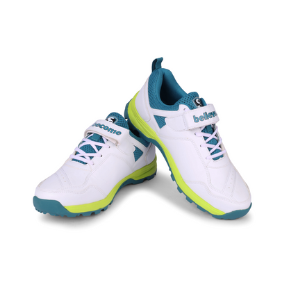 SG - Century 6.0 White/Sea Green/Fluo Green Cricket Shoes