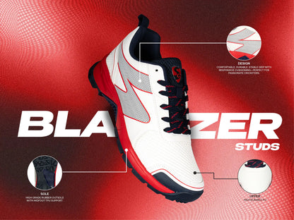 SG - Blazer Red/Navy Cricket Shoes
