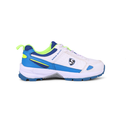 SG - Club 6.0 White/Royal Blue/Lime Cricket Shoes