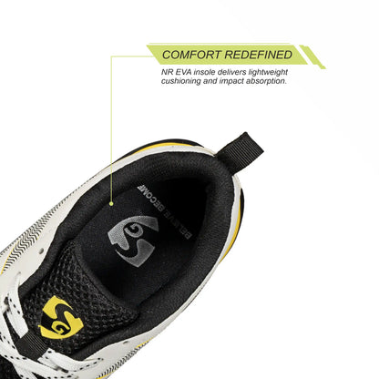 SG - Blazer White/Yellow Cricket Shoes