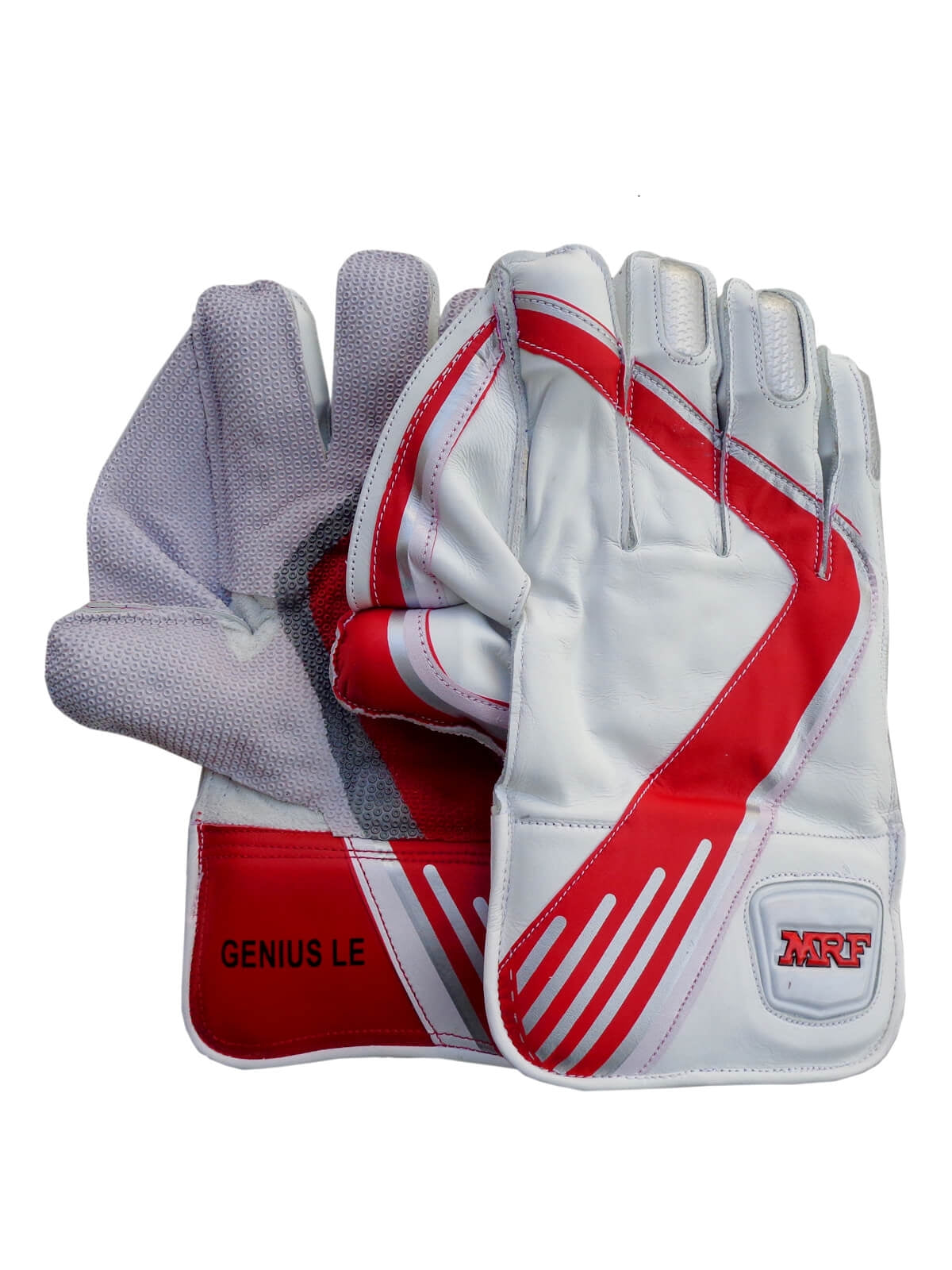 MRF - Genius LE (Red/White) Cricket Wicket Keeping Gloves Mens Size