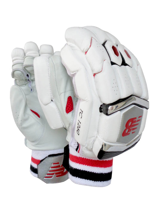 New Balance - TC1260 White Cricket Batting Gloves Mens Size