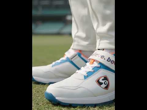 SG - Century 6.0 White/Royal Blue/Orange Cricket Shoes