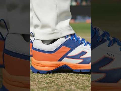 SG - Impact White/Orange Cricket Shoes