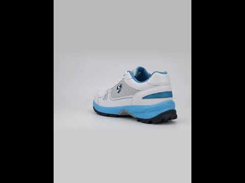 SG - Scorer 6.0 White/Aqua/Black Cricket Shoes