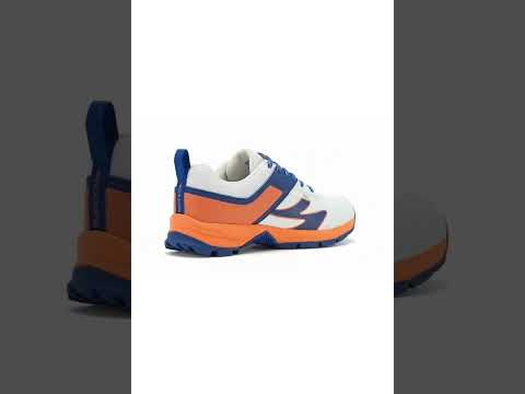 SG - Impact White/Orange Cricket Shoes