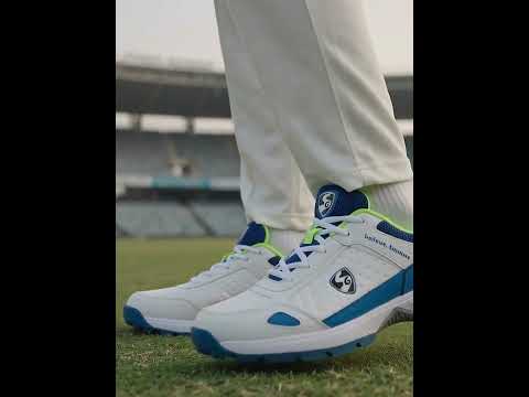 SG - Club 6.0 White/Royal Blue/Lime Cricket Shoes