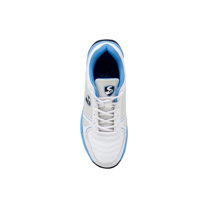 SG - Scorer 6.0 White/Aqua/Black Cricket Shoes