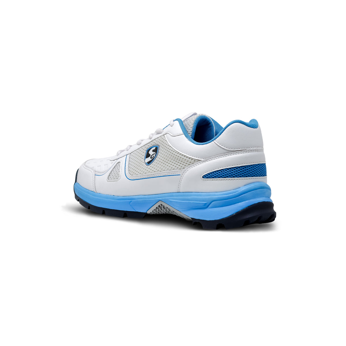 SG - Scorer 6.0 White/Aqua/Black Cricket Shoes