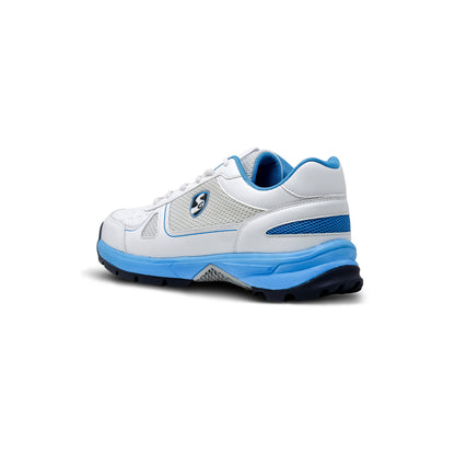 SG - Scorer 6.0 White/Aqua/Black Cricket Shoes