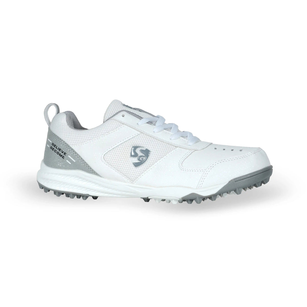 SG - Fusion Grey/White Cricket Shoes